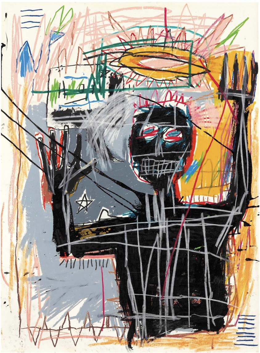 Picture "Furious Man" by Jean-Michel Basquiat (1982)