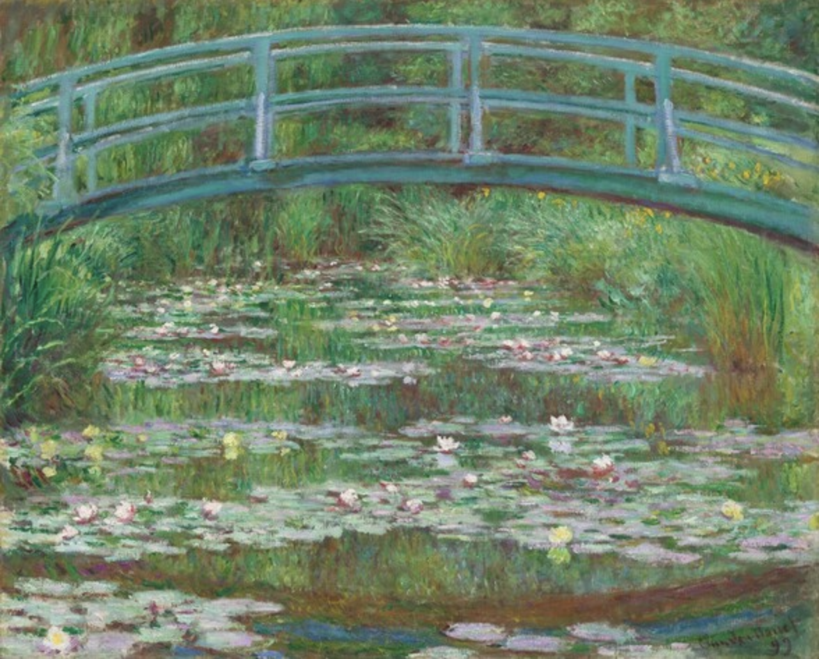 Picture "The Japanese Footbridge" by Claude Monet (1899)